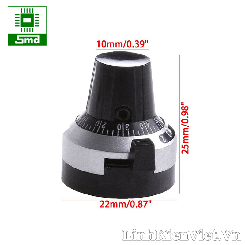 kích thước Núm Triết Áp WXD3-13 Chia Mức 3590S