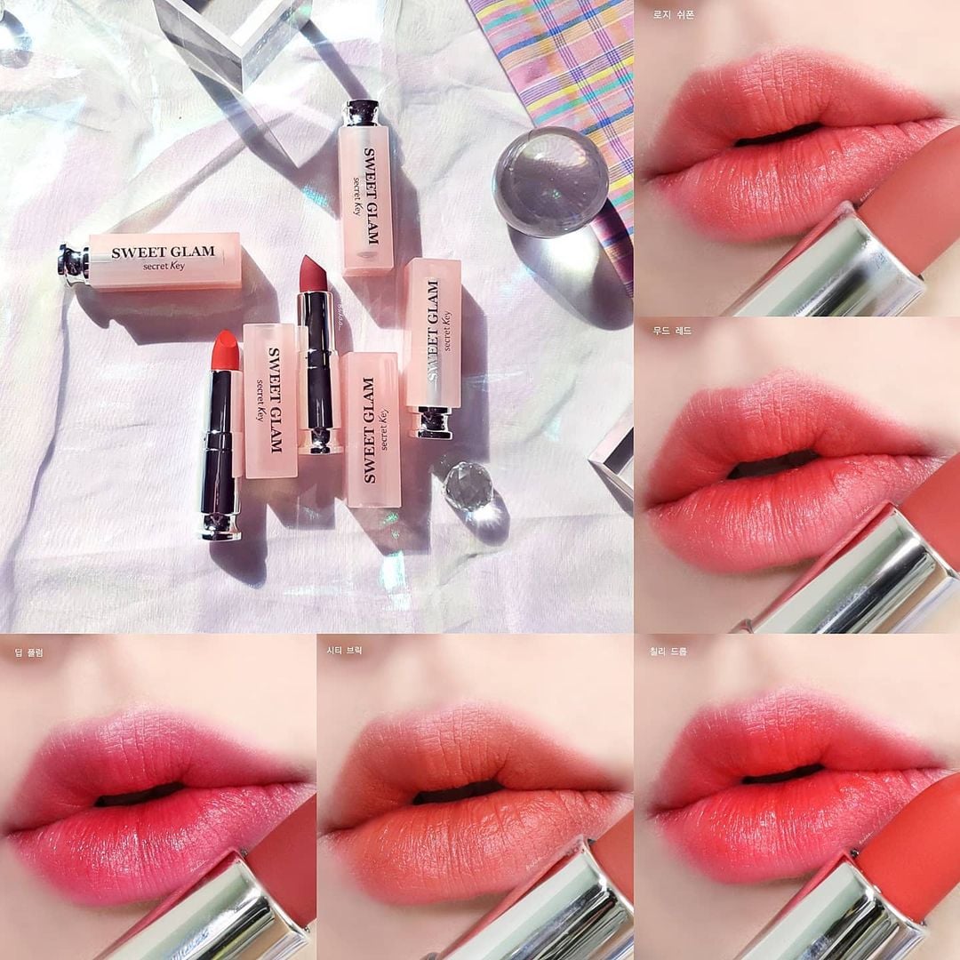 Son Thỏi Secret Key Sweet Glam The Fit Lipstick 3.4gr