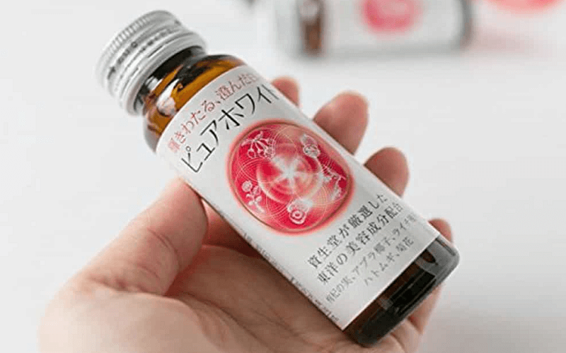 Nước uống Collagen Shiseido làm trắng da Pure White Nhật Bản (Hộp 10 chai x  50ml)