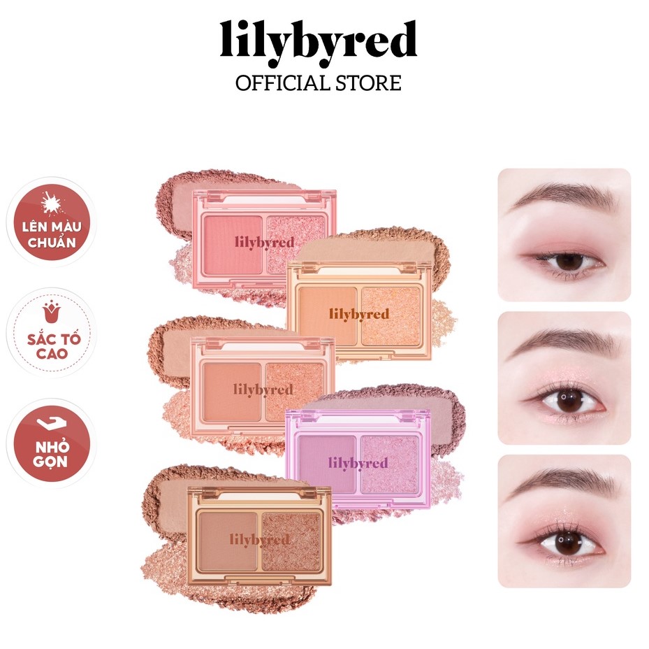 Phấn Mắt 2 Ô Lilybyred Little Bitty Moment Shadow 1.4gr