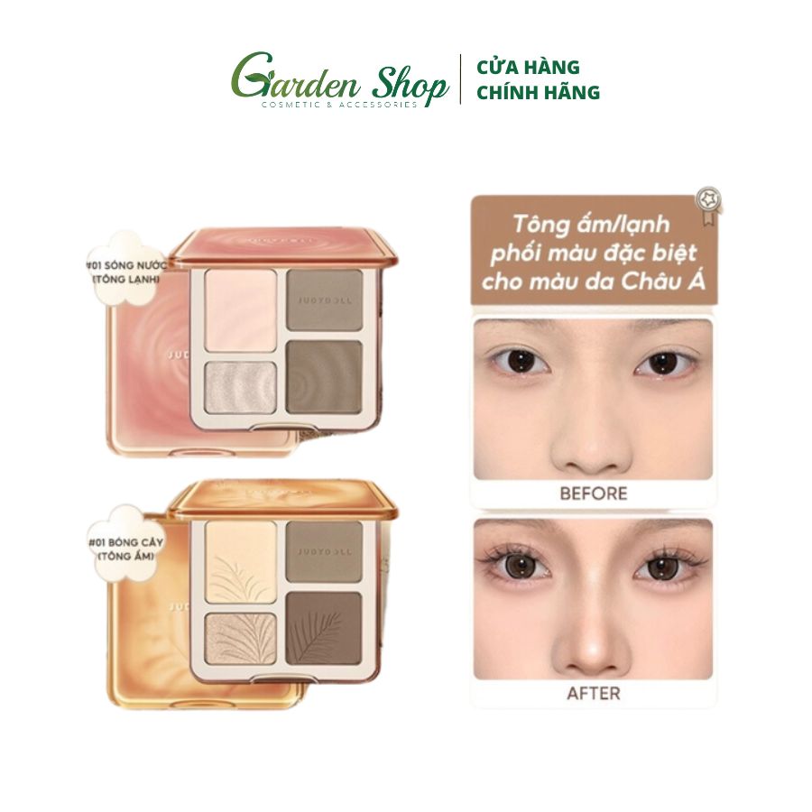 Bảng Phấn Bắt Sáng Và Tạo Khối JudyDoll Highlighter Contour Palette 9g
