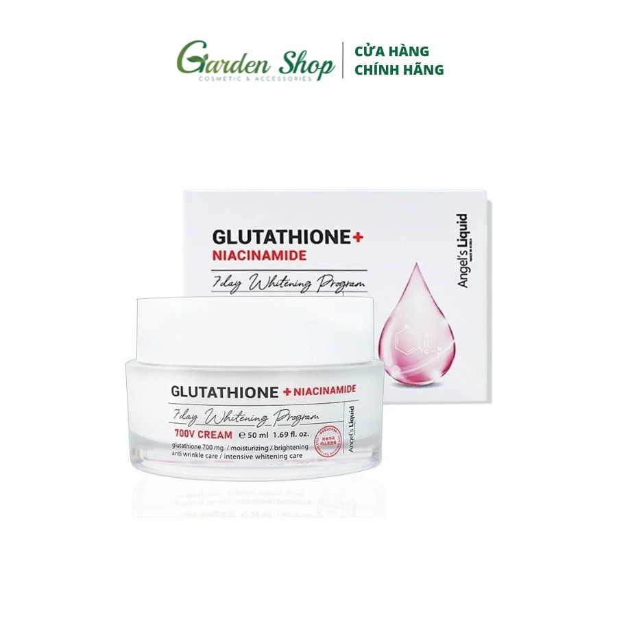 truyền trắng glutathione Kem Dưỡng Đặc Trị Nám Truyền Trắng Angel's Liquid Glutathione + Niacinamide 7Day Whitening Program 700 V-Cream 50ml truyền trắng glutathione Kem Dưỡng Đặc Trị Nám Truyền Trắng Angel's Liquid Glutathione + Niacinamide 7Day Whitening Program 700 V-Cream 50ml