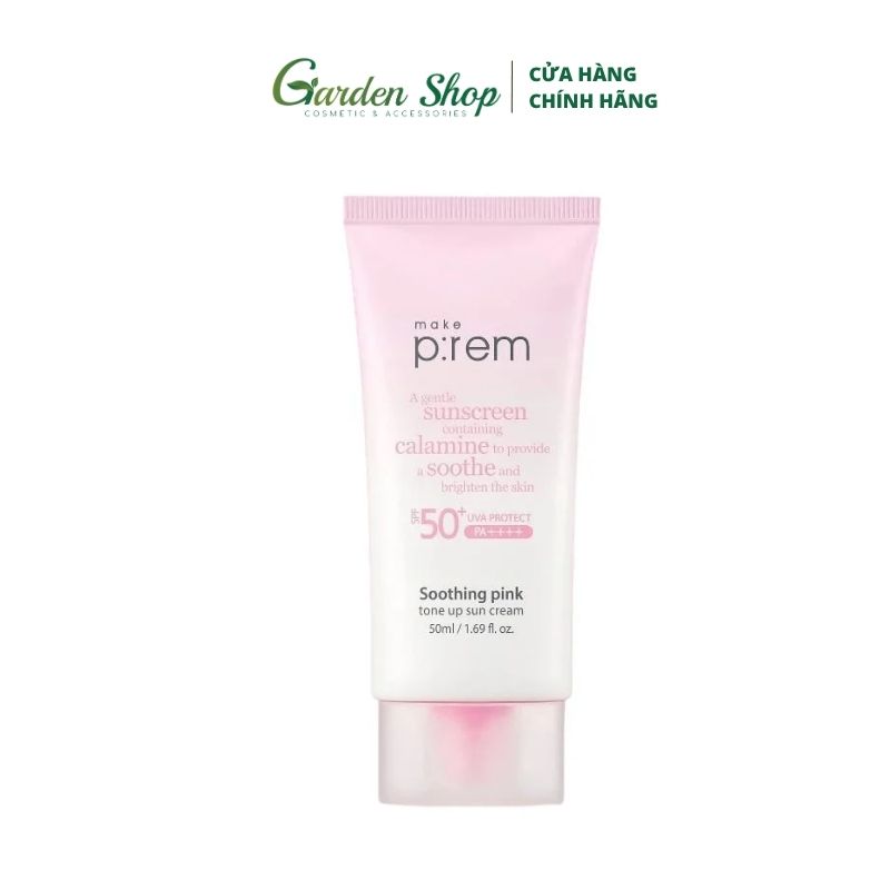 Kem Chống Nắng Vật Lý Make P:rem UV Defense Me Calming Tone Up Sun Cream SPF50+PA++++ 40ml