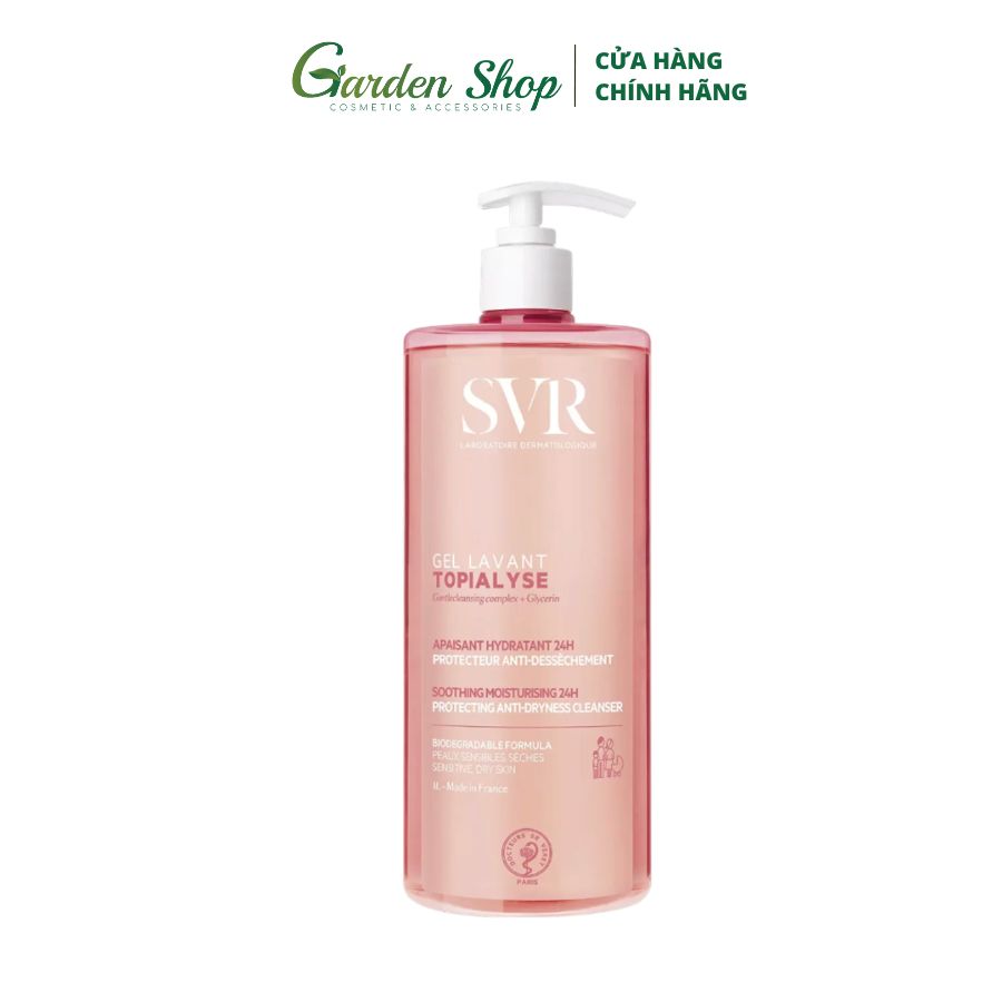 Gel Rửa Mặt SVR Làm Sạch Da Không Chứa Xà Phòng Cho Da Khô Topialyse Gel Lavant 400ml
