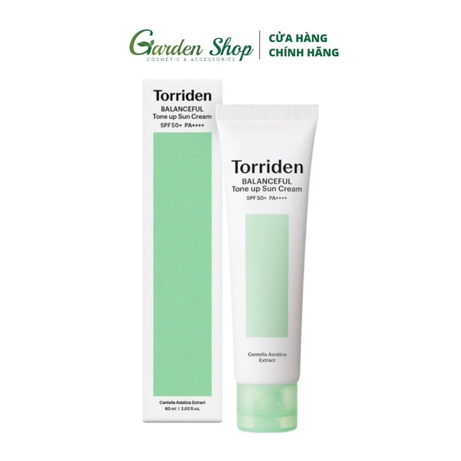 Kem Chống Nắng Nâng Tone Torriden Balanceful Cica Tone Up Sun Cream SPF50+ PA++++ 60ml