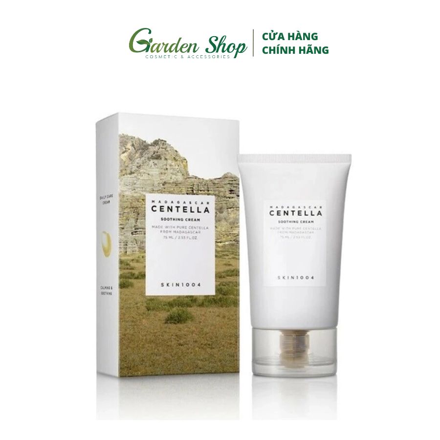 Kem Dưỡng Làm Dịu, Phục Hồi Da Chiết Xuất Rau Má Skin1004 Madagascar Centella Soothing Cream 75ml