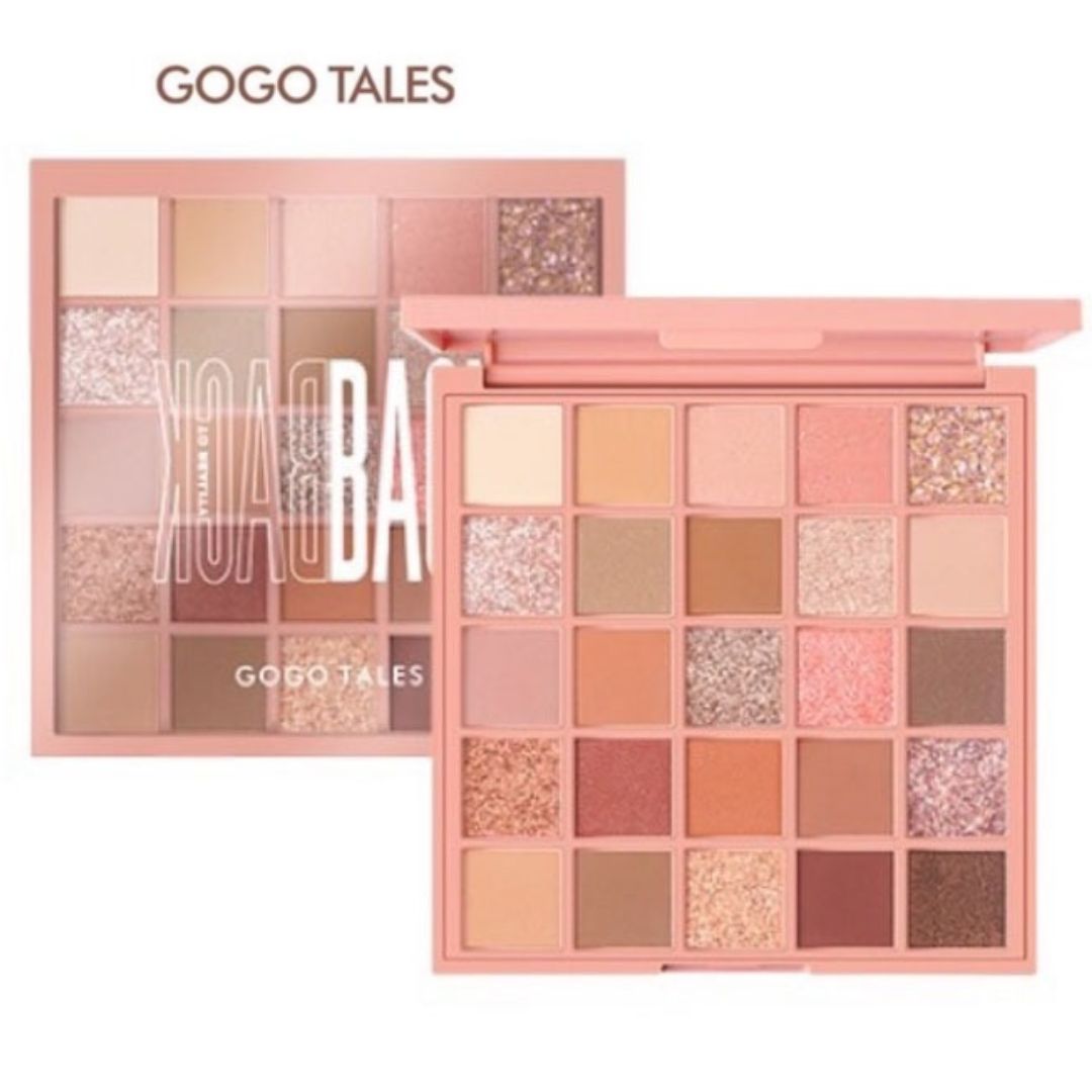 Bảng Phấn Mắt 25 Ô Cho Makeup Cá Nhân Và Chuyên Nghiệp Gogo Tales Crytal Color Charming Eyes 29.5g