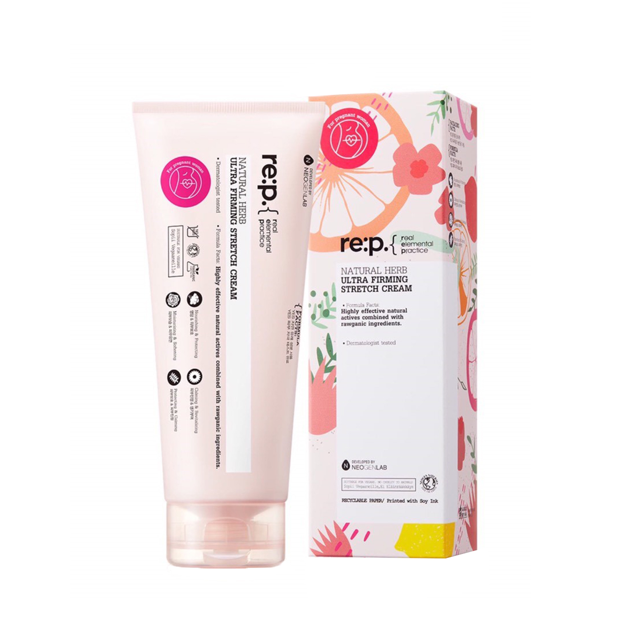 Kem trị rạn da RE:P Organic Natural Herb Ultra Firming Stretch Cream