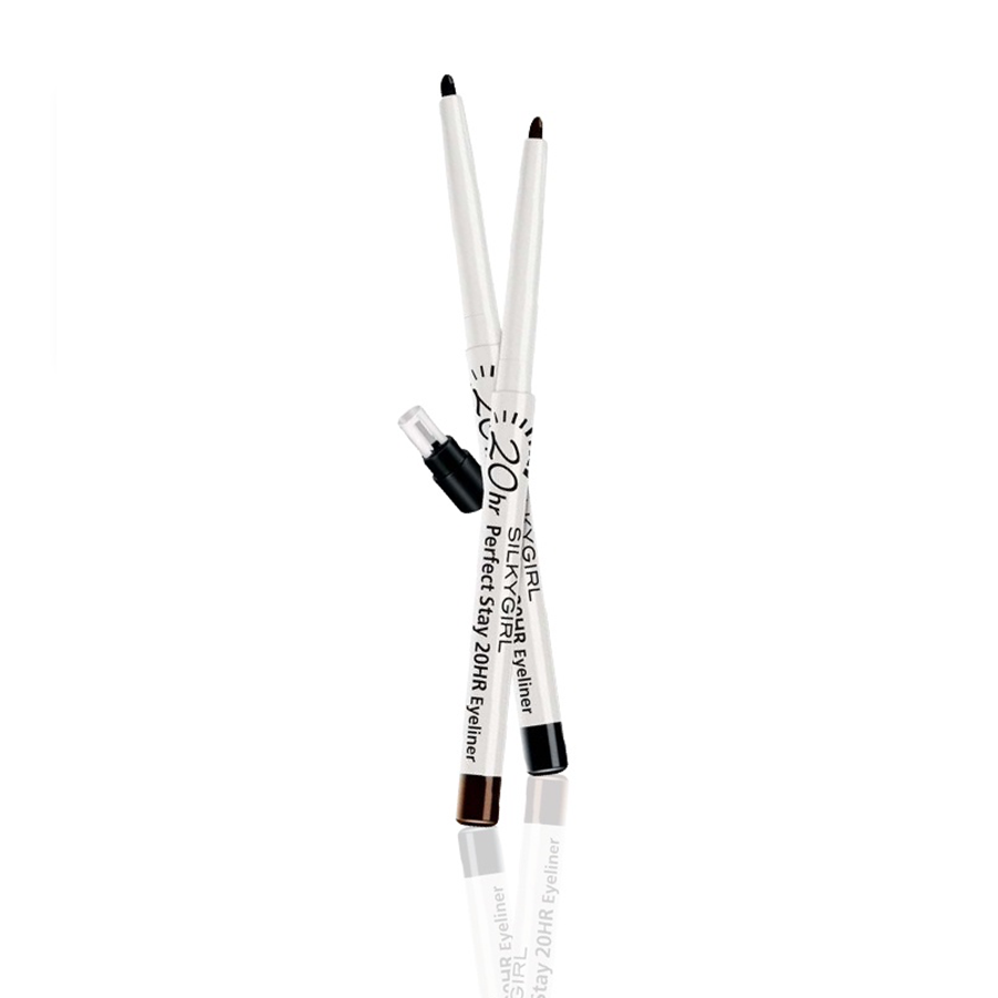 Chì Kẻ Mắt Nét Mảnh Cho Đôi Mắt Sắc Sảo Silkygirl Perfect Stay 20Hr Eyeliner 0.28g
