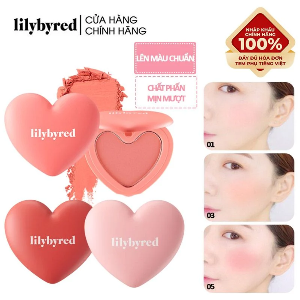 Phấn Má Hồng Xinh Xắn Dạng Phấn Lilybyred Luv Beam Cheek 4.7g