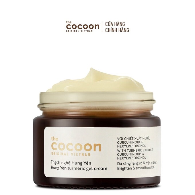 Kem Dưỡng Cocoon Sáng Da Dạng Thạch Từ Nghệ Hưng Yên Hưng Yên Turmeric Gel Cream 30ml