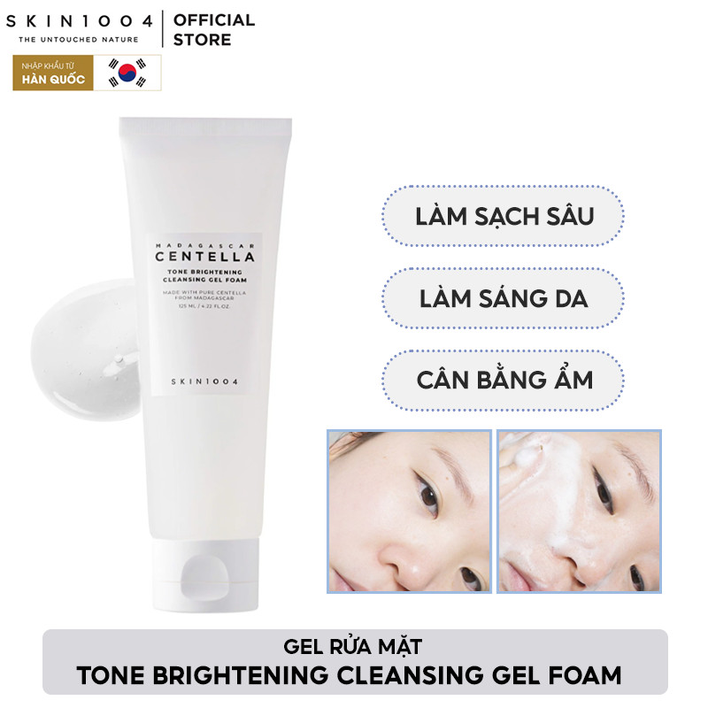 Sữa Rửa Mặt Sáng Da Skin1004 Tone Brightening Cleansing Gel Foam 125ml
