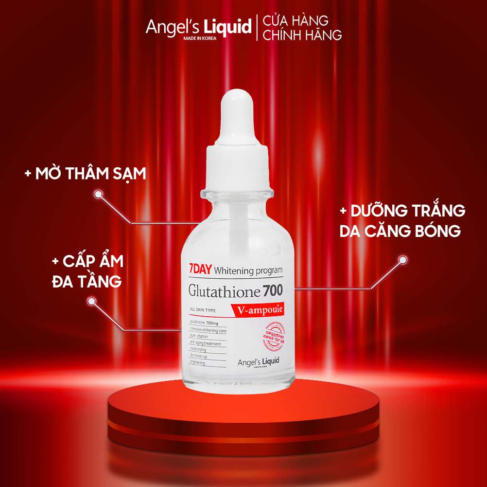 Tinh Cht Angel's Liquid Dng Sng Da, M Thm 7 Day Whitening Program Glutathione 700 V Ampoule 30ml Tinh Cht Angel's Liquid Dng Sng Da, M Thm 7 Day Whitening Program Glutathione 700 V Ampoule 30ml