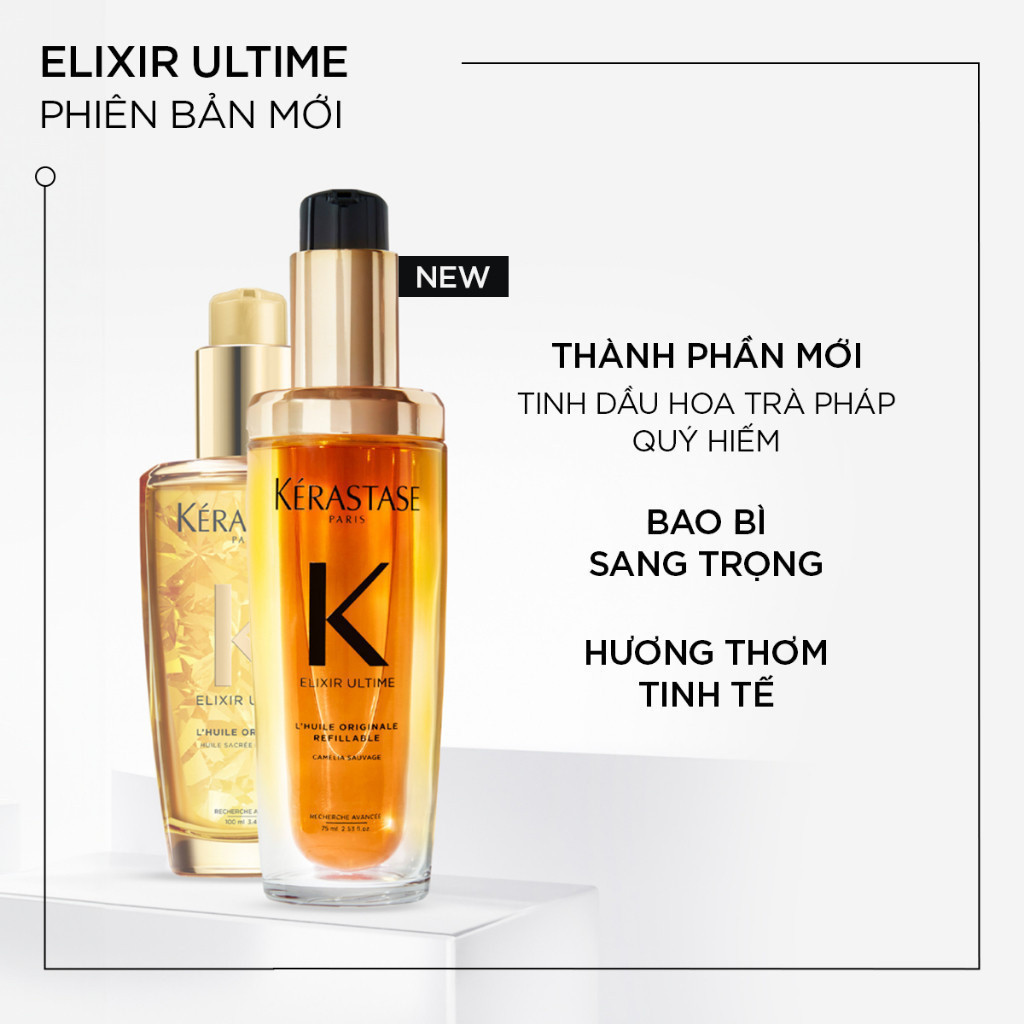KERASTASE ra mắt Phiên bản mới của Tinh Dầu Dưỡng Tóc Kerastase Elixir Ultime