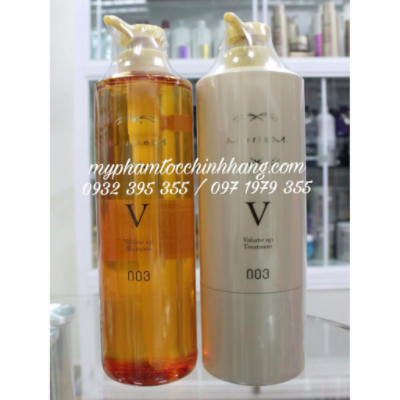 Dầu gội và dầu xả tăng phồng Muriem 003 V (Muriem Gold Volume Up Shampoo V / Treatment V) 660ml