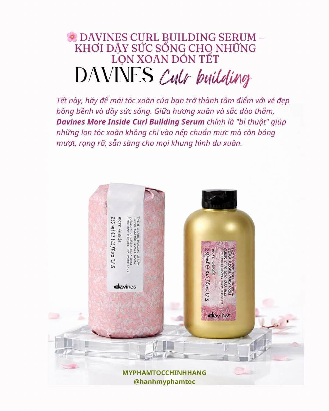 Tinh chất tạo sóng xoăn Davines Curl Building (Davines More Inside Curl Building Serum) 250ml