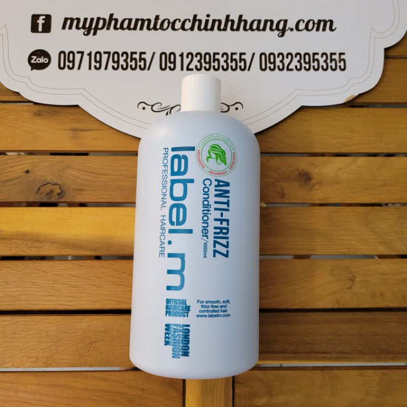 DẦU GỘI XẢ CHO TÓC BÔNG XÙ LABEL.M ANTI - FRIZZ 300ml - 200ml - 1000ML