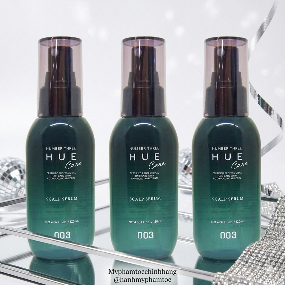 Number Three Hue Care Scalp Serum+ 003 – Tinh Chất Dưỡng Da Đầu, Giảm Bạc tóc, giảm rụng, kích mọc tóc 120ml
