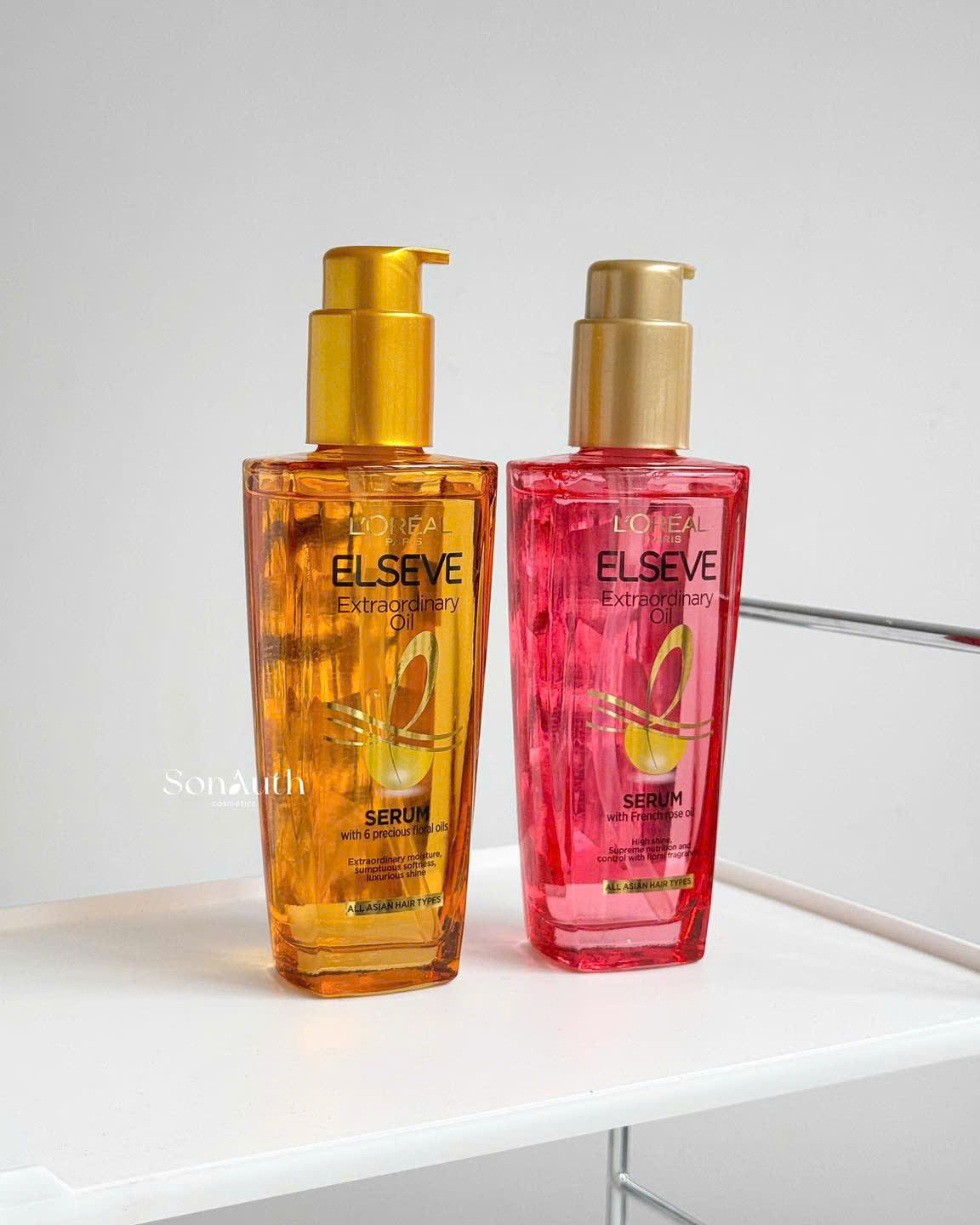 Dầu Dưỡng Tóc L’Oréal Paris Elseve Extraordinary Oil Pink Serum | Dưỡng Mượt, Tăng Độ Bóng Cho Tóc Khô Xơ