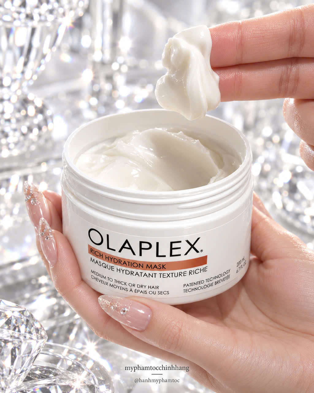 OLAPLEX Rich Hydration Mask | Mặt nạ dưỡng ẩm chuyên sâu cho tóc khô, sợi vừa đến dày 200ML