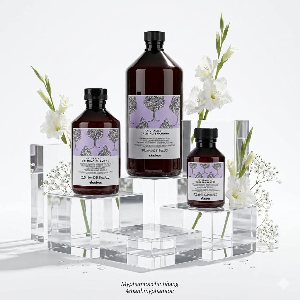 Dầu gội DAVINES CALMING Dịu Nhẹ Cho Da Đầu Nhạy Cảm 250ml/ 1000ML