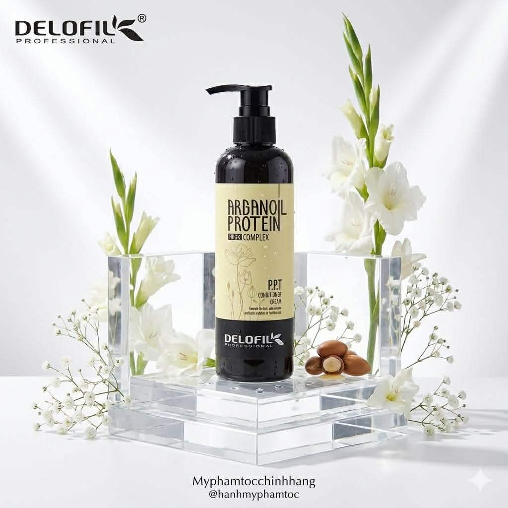 KEM DƯỠNG TÓC PPT ARGANOIL PROTEIN DELOFIL 260ML