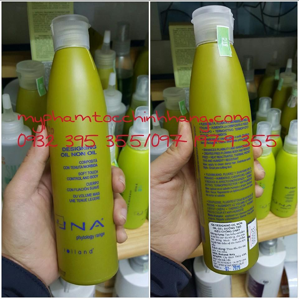 GEL DƯỠNG TẠO KIỂU CHỐNG CHÁY ROLLAND DESIGNING OIL NON OIL 250ML