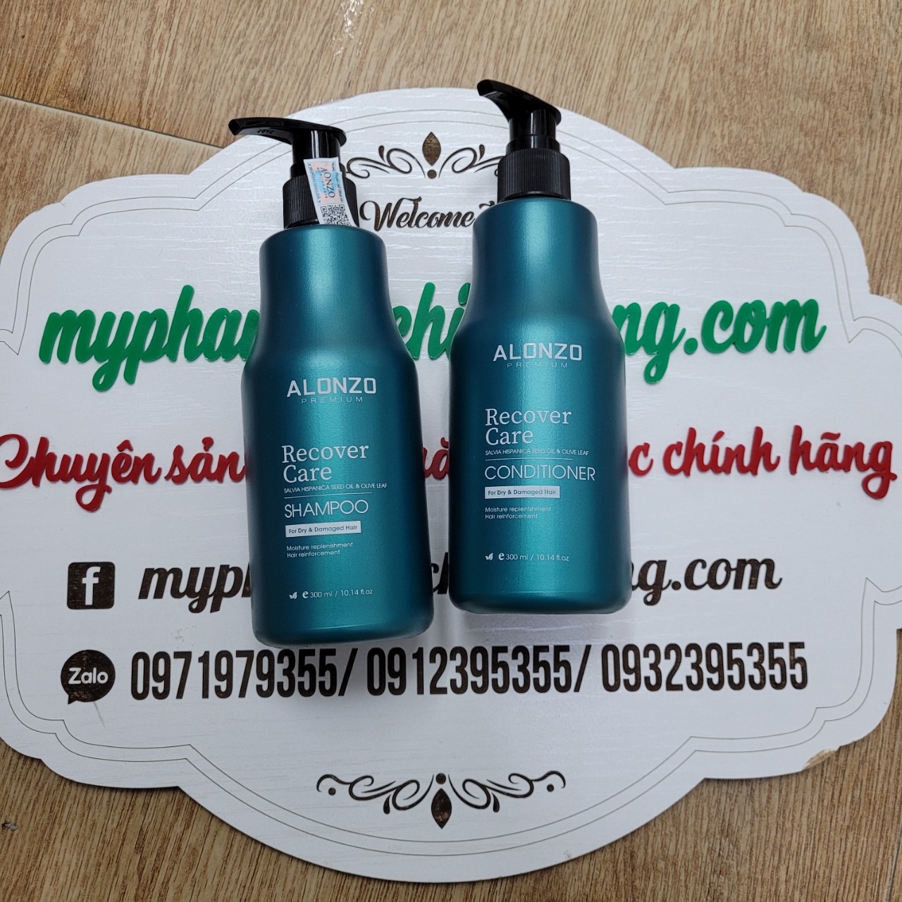 Dầu gội xả phục hồi tóc hư tổn Alonzo Premium Regener 300ml 1000ml