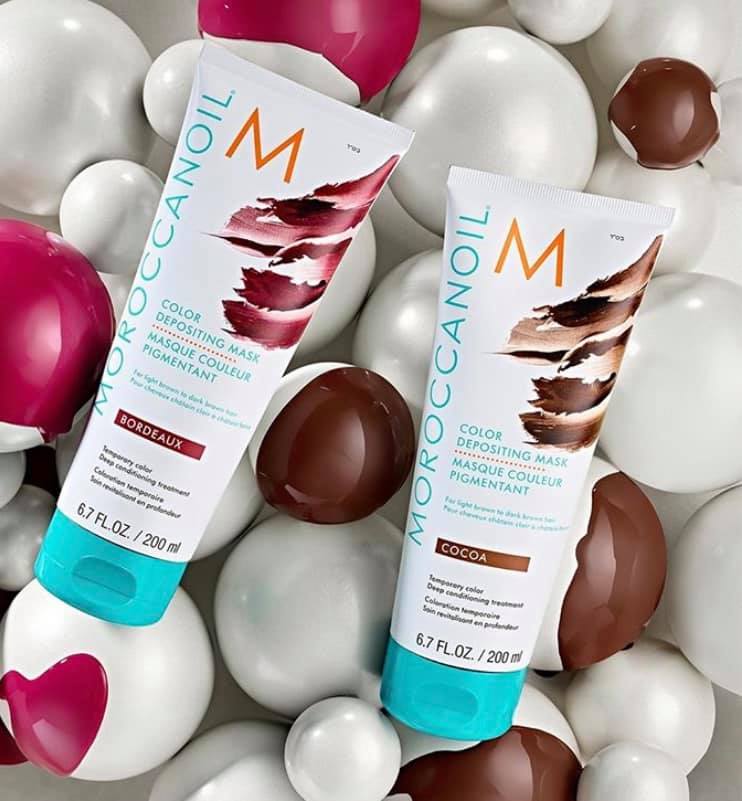 MẶT NẠ MOROCCANOIL BỔ SUNG HẠT MÀU  MASK 200MLPLATINUM BẠC HOẶC COCOA NÂU