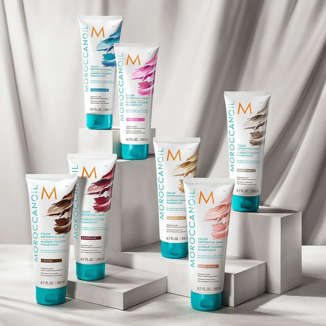 MẶT NẠ MOROCCANOIL BỔ SUNG HẠT MÀU  MASK 200MLPLATINUM BẠC HOẶC COCOA NÂU