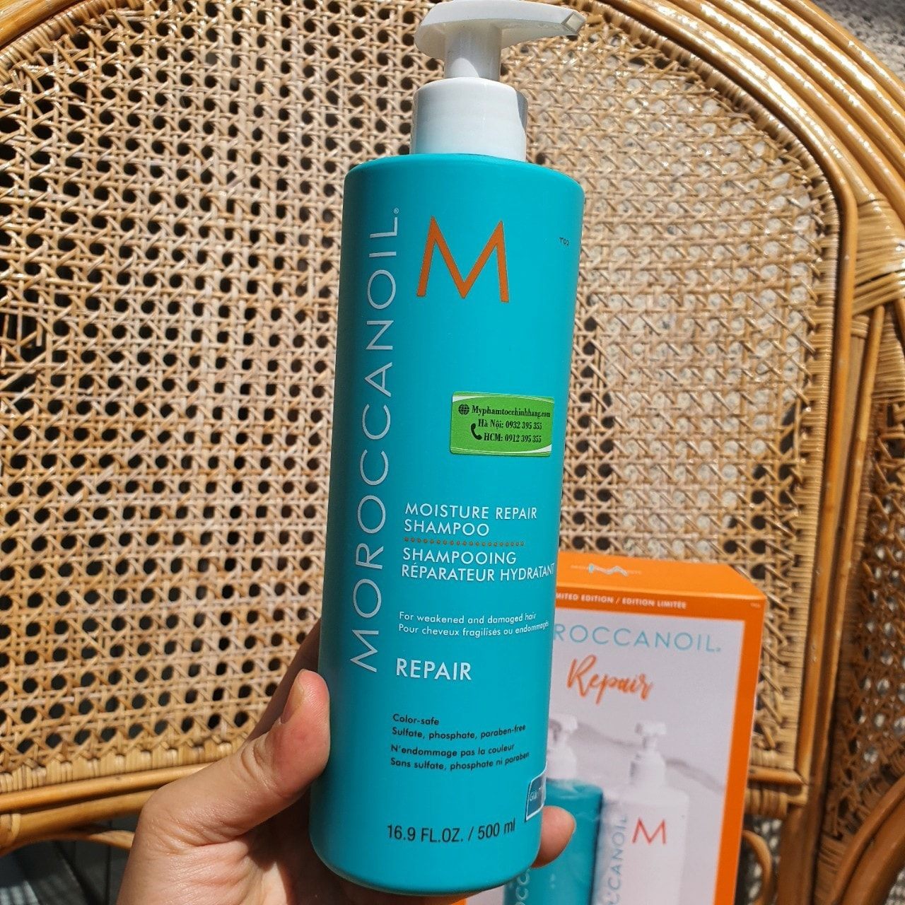 Dầu Gội & Dầu Xả Phục Hồi Moroccanoil Moisture Repair Shampoo & Conditioner