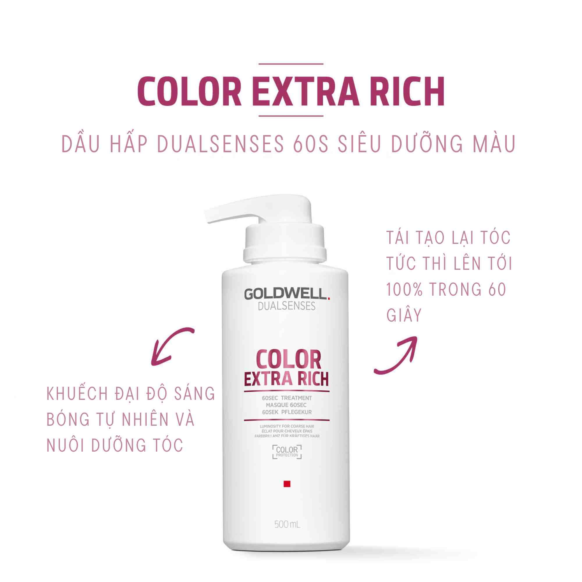 Mặt nạ tóc Goldwell 60 giây (Goldwell Dualsenses 60sec Treatment) 200ml - 500ml