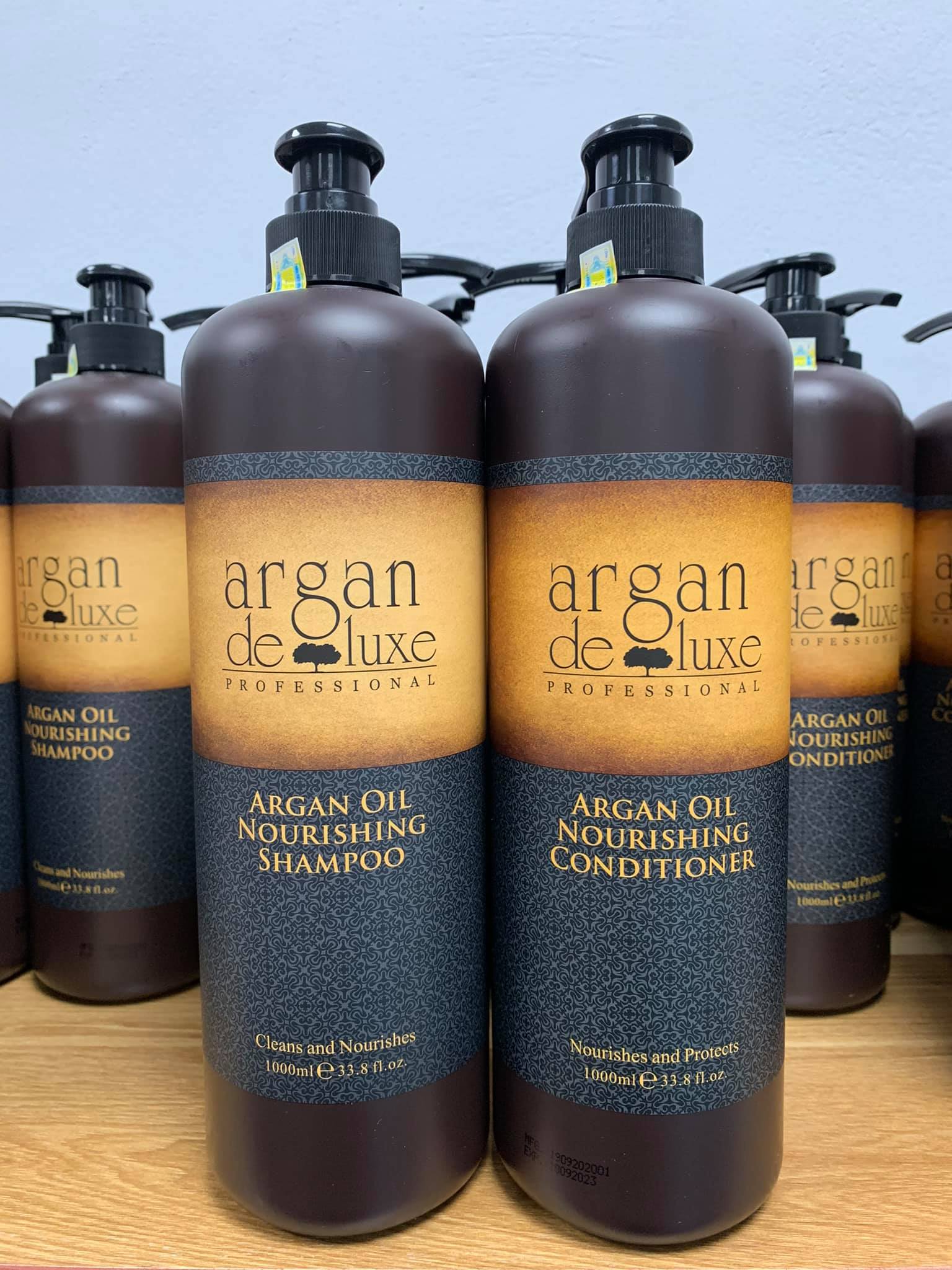 Dầu Gội và dầu xả dưỡng ẩm Argan Deluxe (Argan Oil Nourishing Shampoo & Conditioner) 500ml - 1000ml