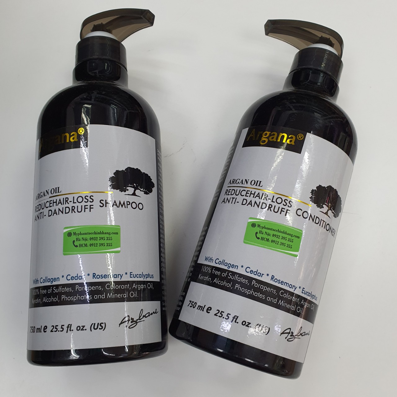 Dầu gội xả ARGANA phục hồi tóc và trị gàu Anti-Dandruff & Repair Shampoo & Conditioner