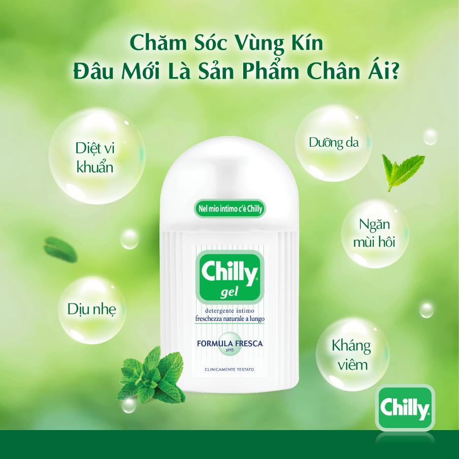 CHILLY – DUNG DỊCH VỆ SINH PHỤ NỮ BÁN CHẠY NHẤT ITALIA 50ML - 200ML