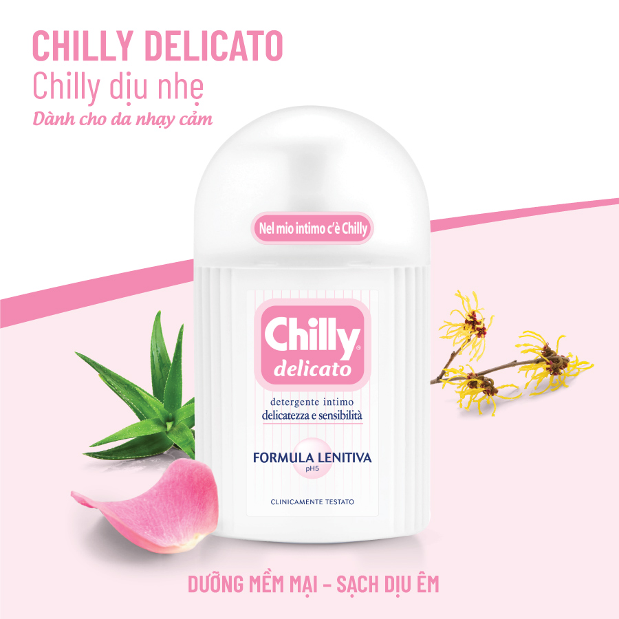 CHILLY – DUNG DỊCH VỆ SINH PHỤ NỮ BÁN CHẠY NHẤT ITALIA 50ML - 200ML