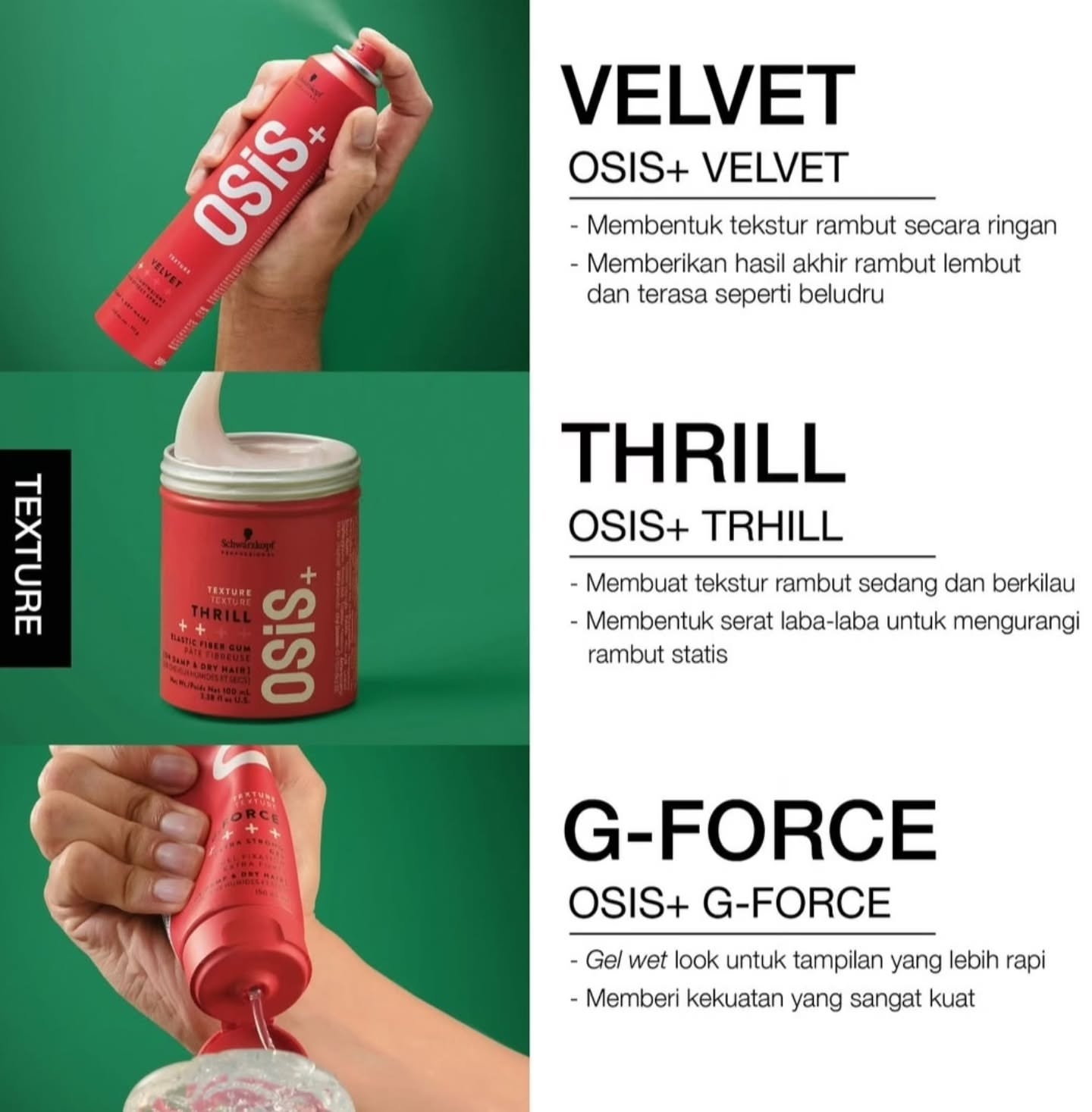 Gôm (keo xịt) Giữ Nếp Tóc Nhẹ Và Bóng Mượt OSIS+ VELVET 200ml