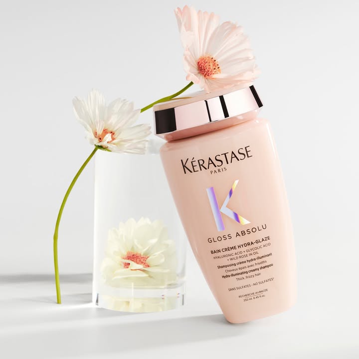 KÉRASTASE GLOSS ABSOLU CRÈME HYDRA-GLAZE | DÒNG KEM GỘI MỚI CHO TÓC DÀY XƠ RỐI, KHÓ VÀO NẾP