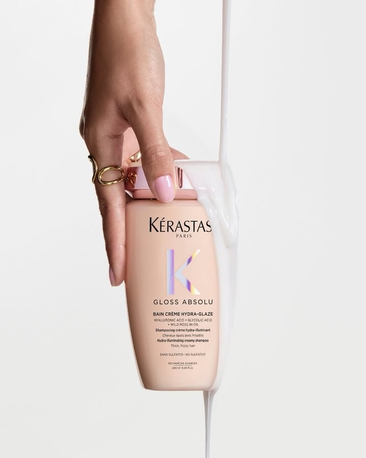 KÉRASTASE GLOSS ABSOLU CRÈME HYDRA-GLAZE | DÒNG KEM GỘI MỚI CHO TÓC DÀY XƠ RỐI, KHÓ VÀO NẾP