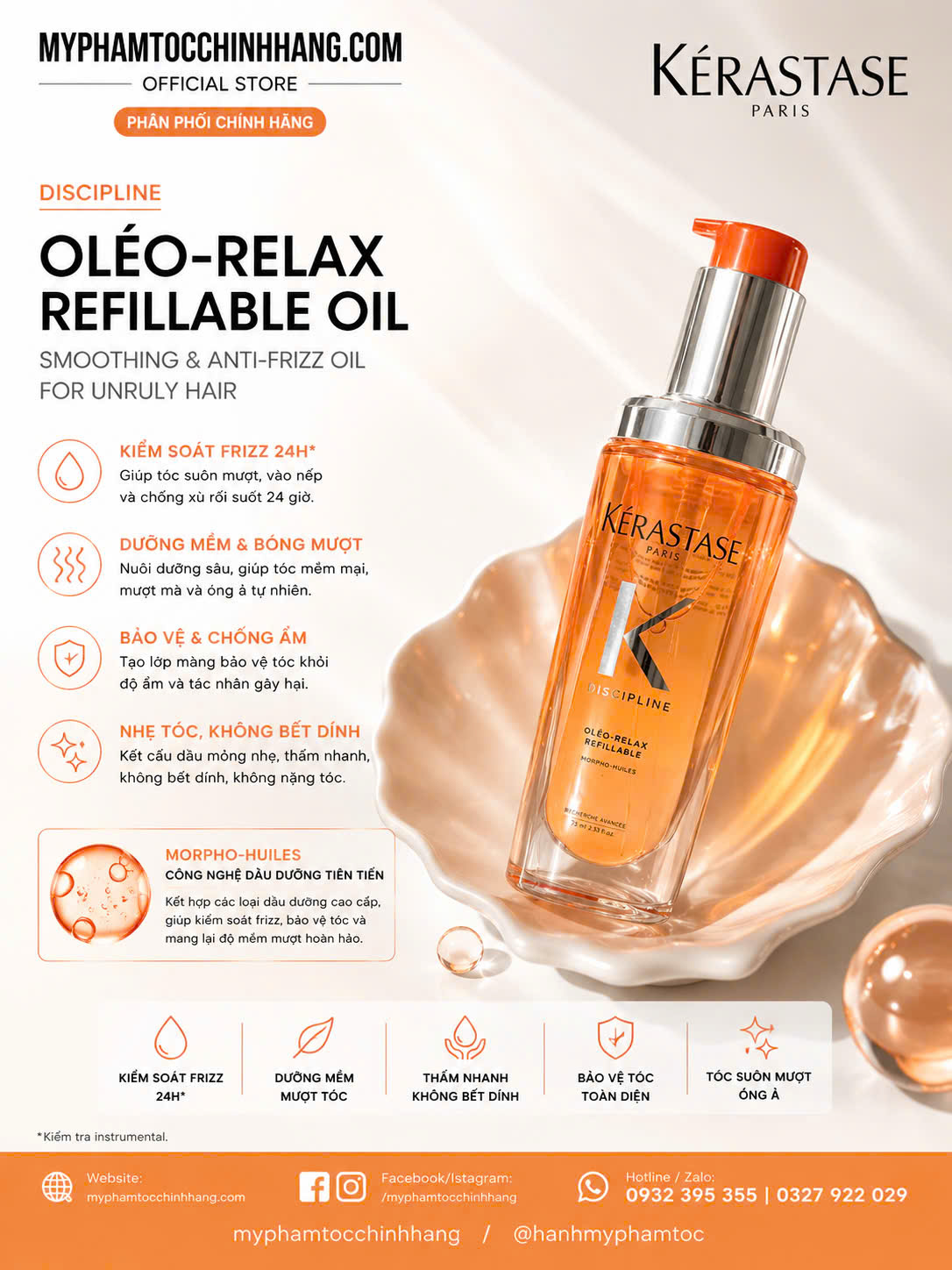 Tinh dầu dưỡng Kérastase Discipline Oleo relax 75ml