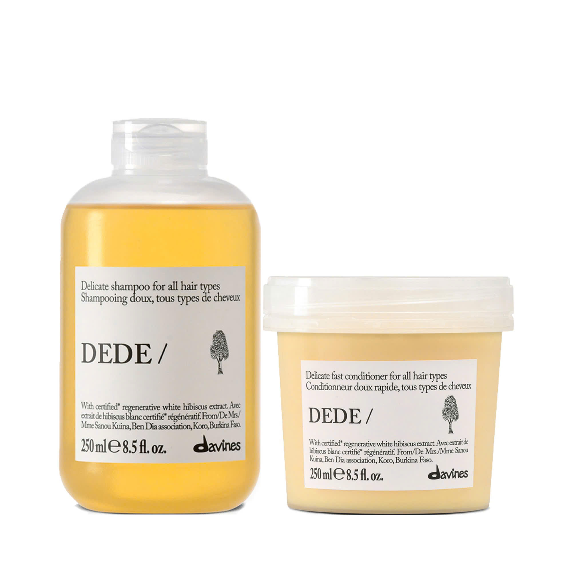 Dầu gội xả Davines DEDE làm sạch dịu nhẹ hàng ngày 250ml