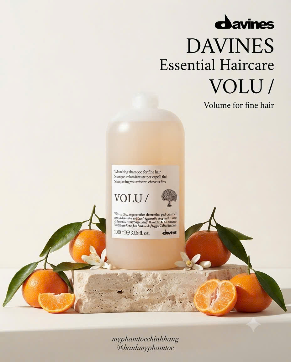 Dầu gội Davines VOLU tăng phồng cho tóc mảnh xẹp 250ml