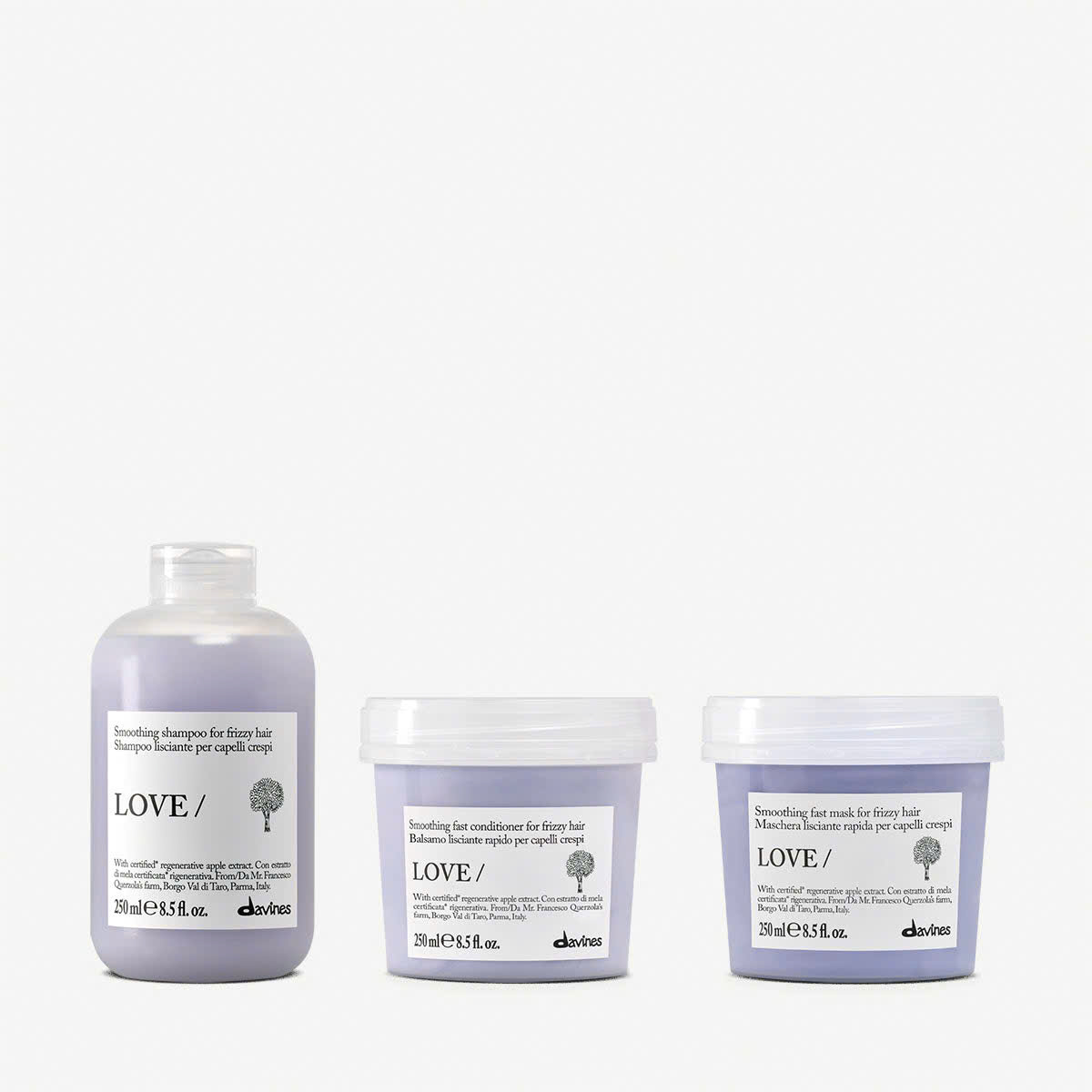 Dầu gội – dầu xả- Ủ làm suôn mượt tóc Davines Essential Haircare LOVE Smoothing