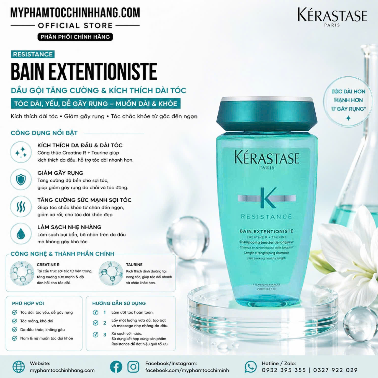 Bộ sản phẩm phục hồi tóc hư tổn Kérastase Résistance