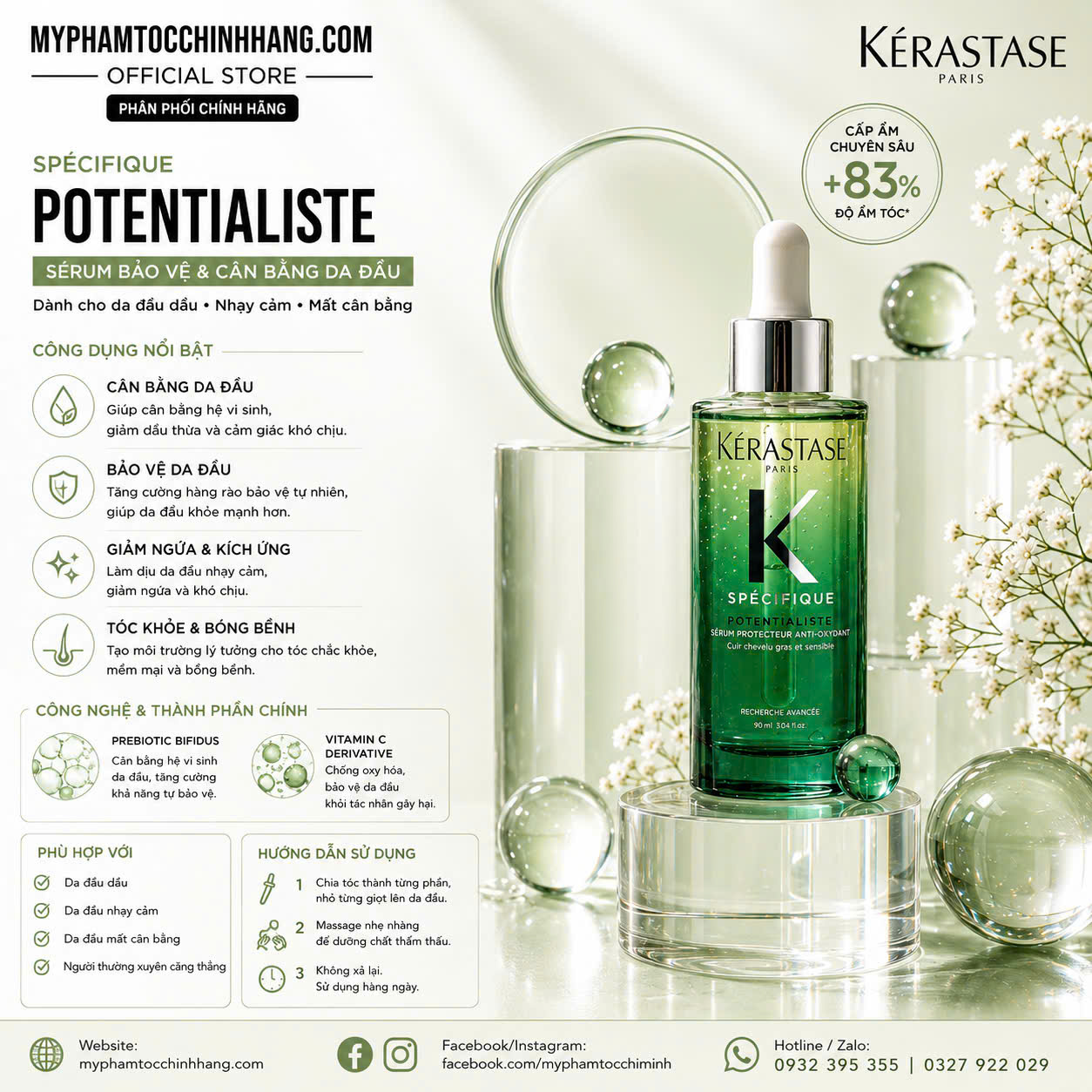 Dầu gội và Mặt nạ cho da đầu dầu Kérastase Divalent 250ml/ 500ml 1000ml