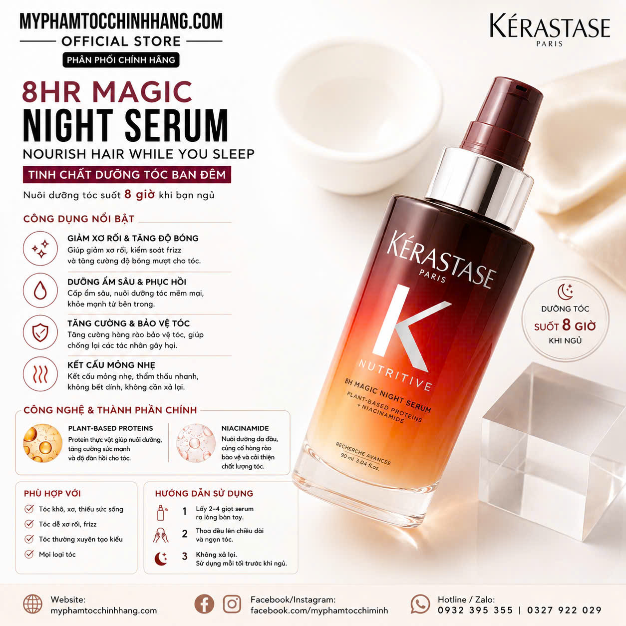 Dầu gội – dầu xả Kérastase Nutritive BAIN SATIN RICHE