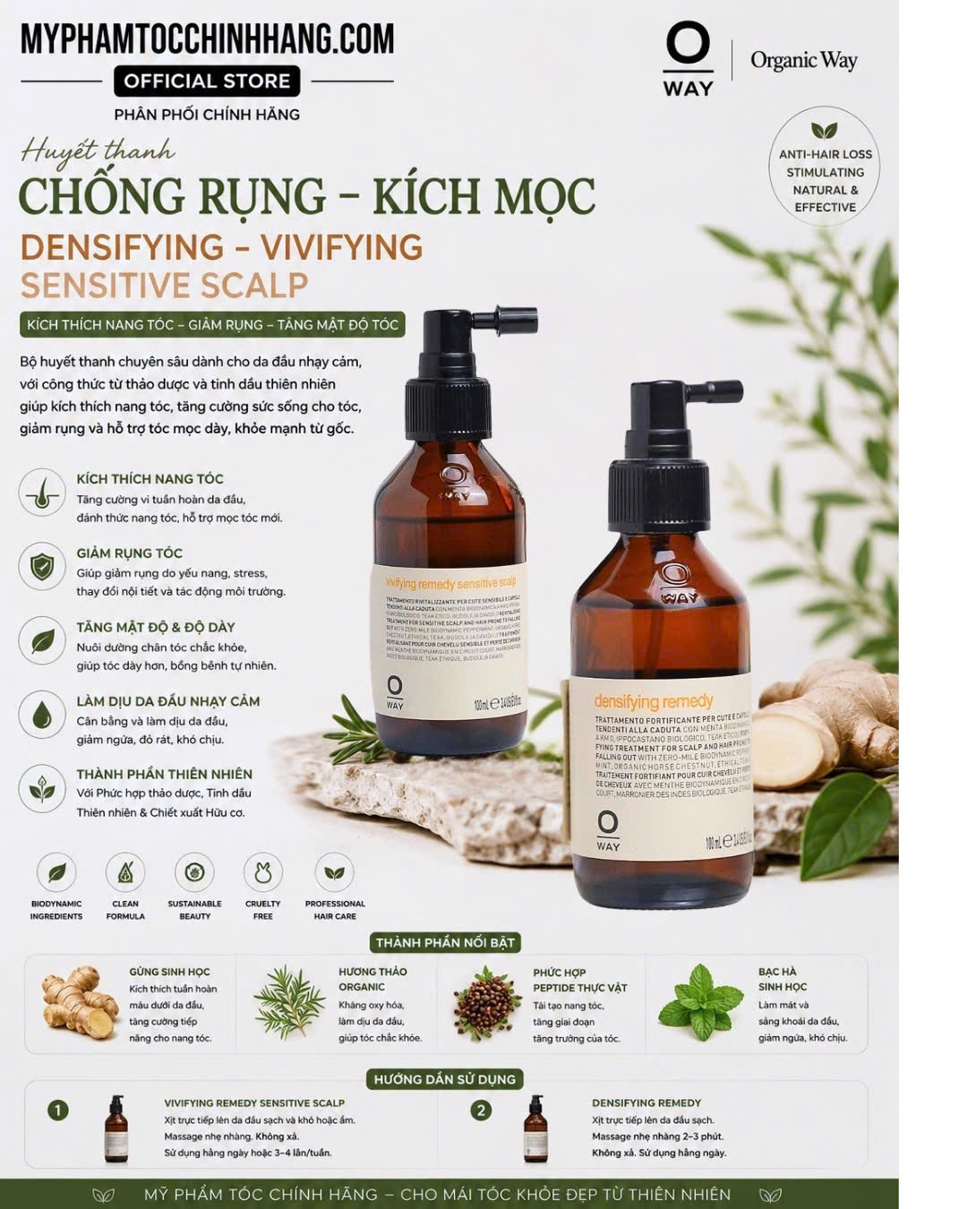 Huyết Thanh Ngăn Rụng Tóc Oway Hair-Loss Remedy 100ml