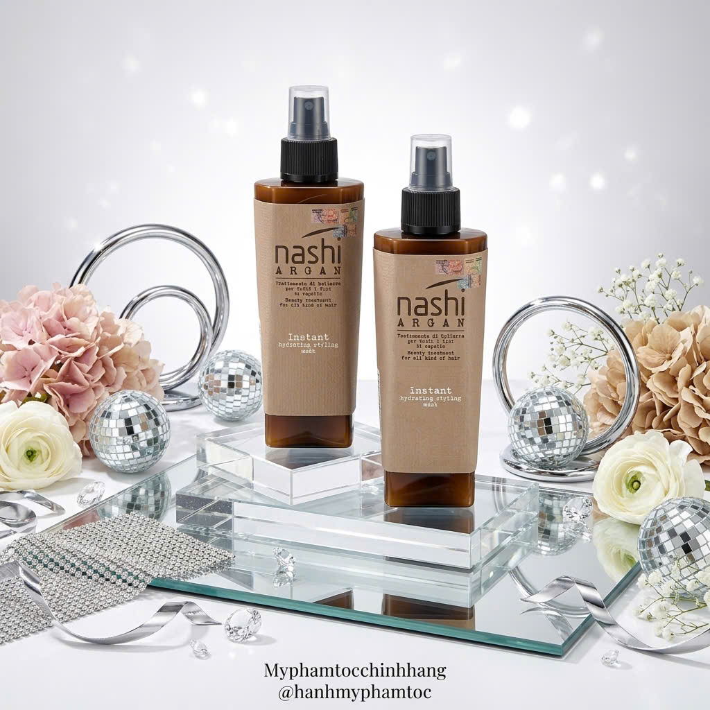 Xả khô tạo kiểu dưỡng ẩm tức thì Nashi Argan Instant Hydrating Styling Mask 150ml (mẫu mới)
