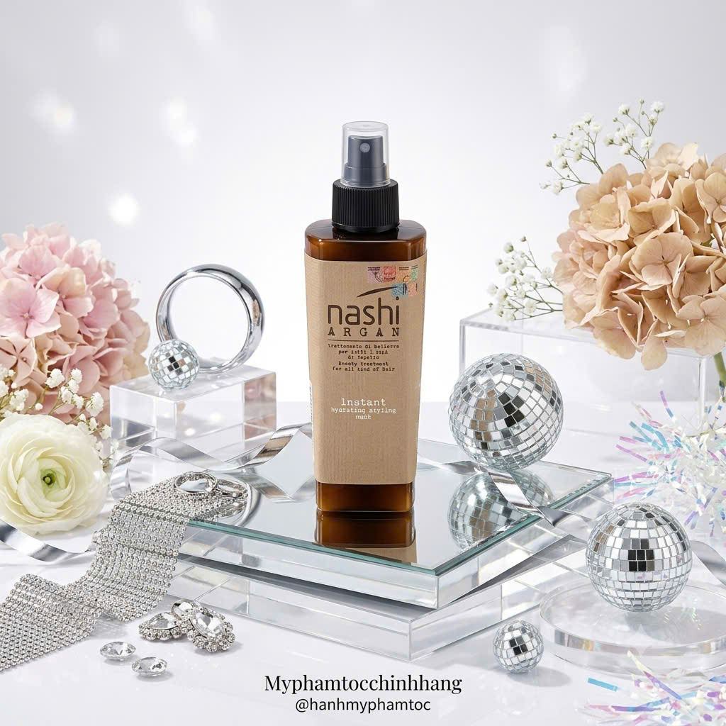 Xả khô tạo kiểu dưỡng ẩm tức thì Nashi Argan Instant Hydrating Styling Mask 150ml (mẫu mới)