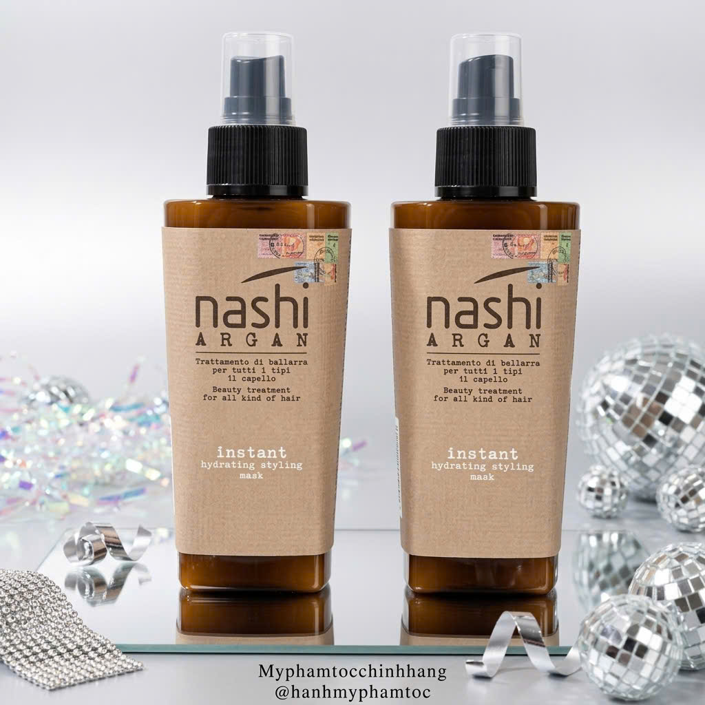 Xả khô tạo kiểu dưỡng ẩm tức thì Nashi Argan Instant Hydrating Styling Mask 150ml (mẫu mới)
